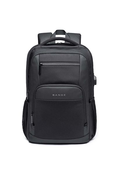 BANGE Rucsac pentru laptop de 15,6 inci, rezistent la stropire, cu port USB pentru călători, studenți, elevi