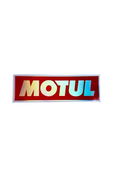 HMNL MOTUL KIRMIZI HOLOGRAM STİCKER 15X5 CM