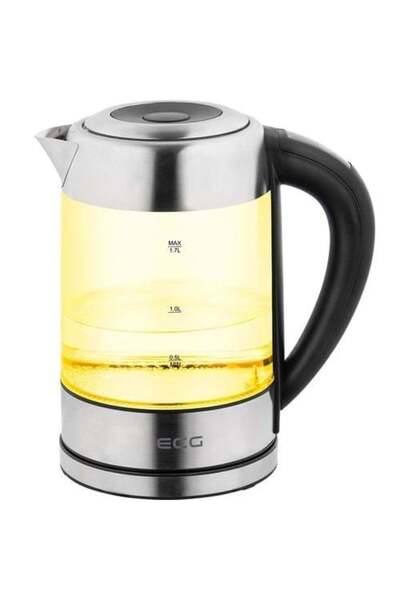 ECG Glass kettle RK 1777 color lighting, 1.7 L, 2200 W, LED