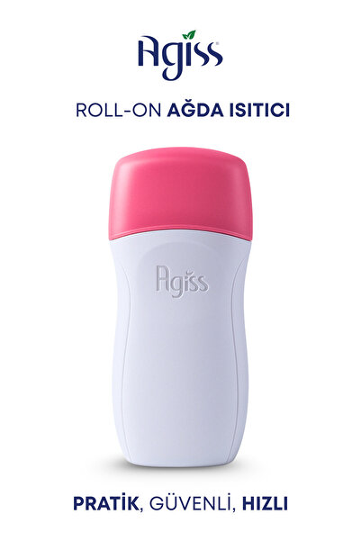 AGISS Roll-On Ağda Isıtıcı Seti + 5’li Roll-On Sir Ağda + Ağda Bezi (10 mt) + Ağda Temizleme Yağı