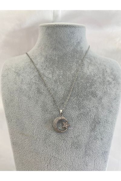 stainles steel Ay Star Turkish Flag Steel Necklace