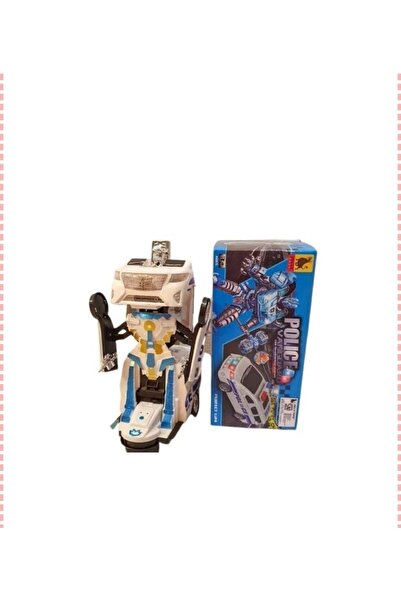 Mia Pilli Robota Dönüşen Polis Arabası Işıklı Sesli Çarp Dön