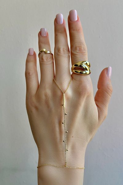 Bijou Luz Gold Waterway Detailed Ball Figured Shahmeran