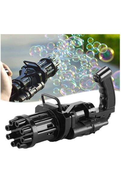 Mia Pilli Köpüklü Oyuncak Köpük Baloncuk Makinesi Tabancası + Baloncuk Likitli