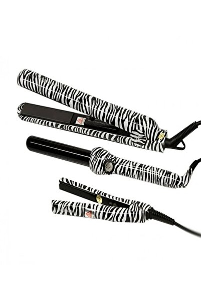 Jose Eber مجموعة ادوات تصفيف الشعر من جوسي ايبر ابيض واسود 25ملم