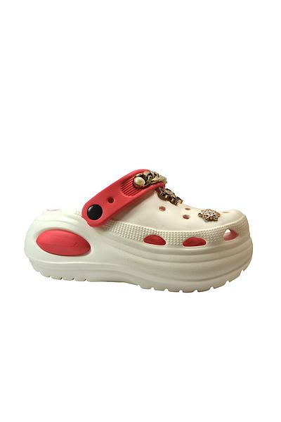 Onlo Ayakkabı Onlo Shoes SN.0919 Γυναικείες παντόφλες με κλειστή μπροστινή πέτρα με ψηλή ανατομική σόλα