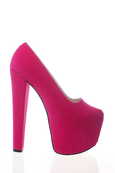 PayBuy Women's Fashion Stylish Fuchsia Suede High Heel Heels Elegant Design Wedding Engagement Night Evening Dress Shoes