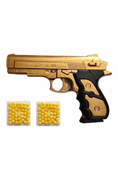 Mia Oyuncak Silah Boncuk Atan Tabanca Gold Renk