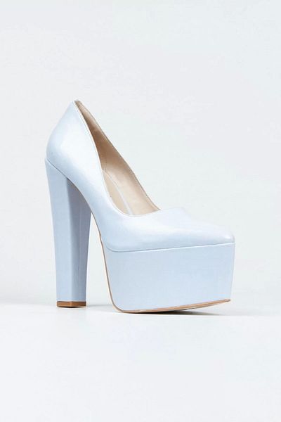 PayBuy Moda femei elegantă fucsia din piele lacuită clasică cu toc gros cu platformă nuntă logodna seară rochie de seară pantofi