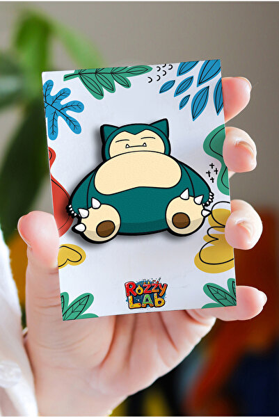 Rozzy Lab Pokemon Snorlax - Pin - Rozet - Broş - Yaka Çanta Aksesuar