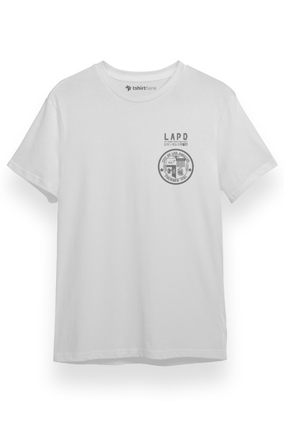 Tshirthane Blade Runner Lapd 2049 Logo White Short Sleeve Men Tshirt