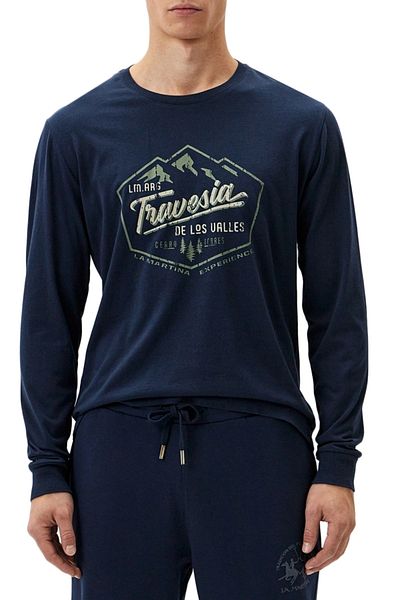 La Martina Bluza barbati La Martina ZMR323 Bleumarin L INTL