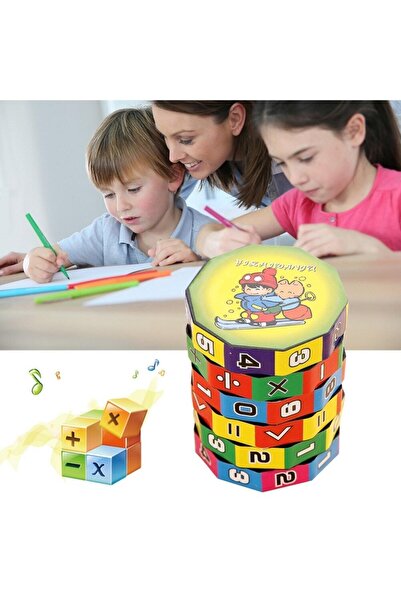 Mia Zeka Küpü Eğitici Oyuncak Matematik Sayılar Sihirli Küp Dört Işlem Eğitic...