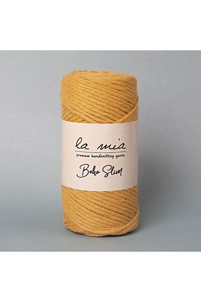 SAVA HOME COLLECTİON La Mia Boho Slim Mustard Πλεκτό Χειροποίητο Σχοινί - L133 - 34251