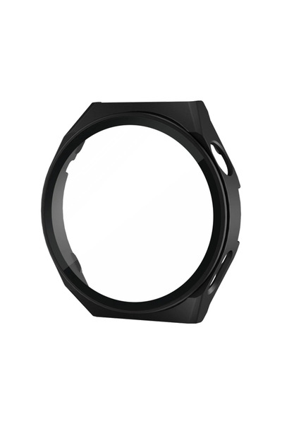 NewFace Huawei Watch GT2 46mm Dota Camlı Kasa Ekran Koruyucu - Siyah SVLRS