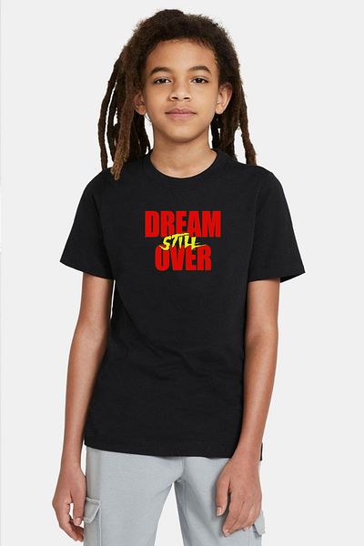 Tshirthane Dream Still Over Μαύρο παιδικό μπλουζάκι