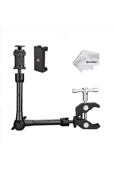 Tianya 11" inç Magic Arm Sihirli Kol + Super Crab Clamp Kelepçe