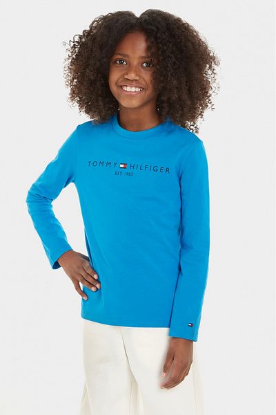 Tommy Hilfiger Bluza copii Tommy Hilfiger KS0KS00202 Albastru 152 CM