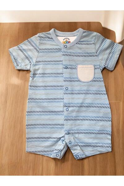 ALTINTAŞ BABY Marine Ship Summer Triple Jumpsuit New Season