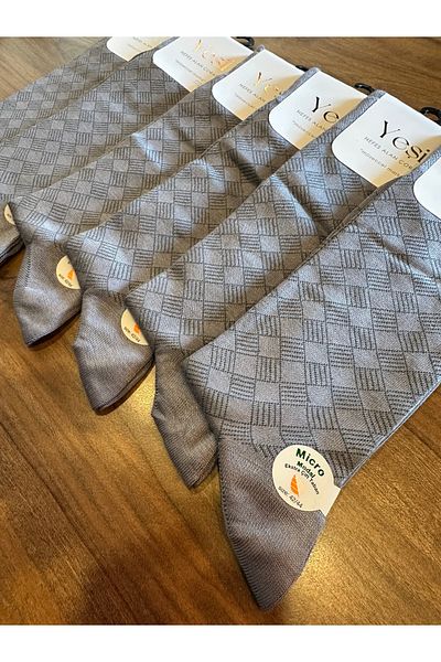 YEŞİL Мъжки чорапи от микромодал Comfort Jacquard, 6 броя