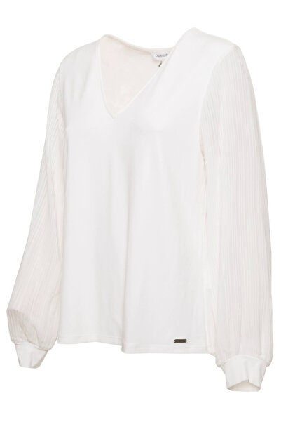 Calvin Klein Bluza dama CK M0LH7876 Alb XL INTL