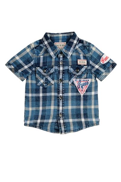 Guess Camasa copii guess N2GH00 Albastru 104 CM