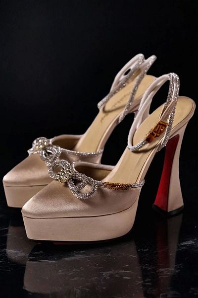 PayBuy Pantofi Eleganti de Damă Pantofi cu Platformă Detaliată cu Pietre Pantofi de Seară cu Design Special