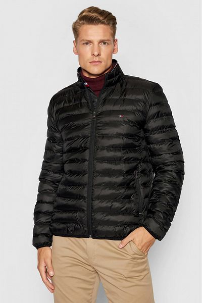 Tommy Hilfiger Geaca Tommy Hilfiger din puf Core Circular MW0MW18763 Negru XL INTL