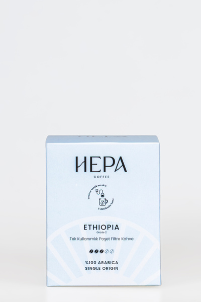 Hepa Coffee Ethiopia Tek Kullanımlık Poşet Filtre Kahve 10'lu Paket