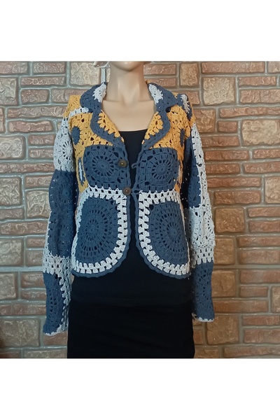 El örgüsü Yadicrochetorgu Hand knitted jacket