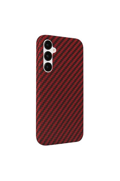 SKYDDAR INNOVATION Case For Samsung Galaxy A15, Carbonite Fibershell, Red, Sticker Set