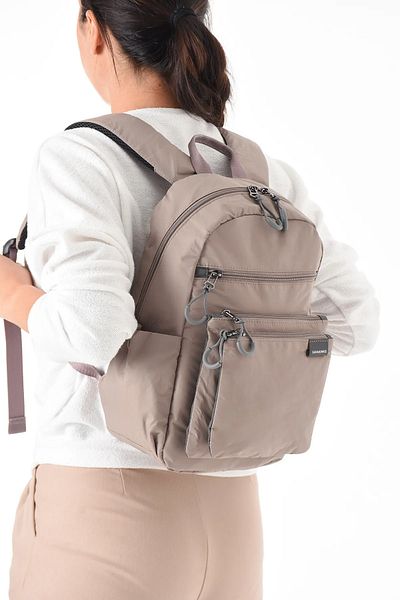Lifonbag Unisex Αδιάβροχο ύφασμα αλεξίπτωτο 4 θέσεων Casual και σχολική τσάντα με θήκη φορητού υπολογιστή