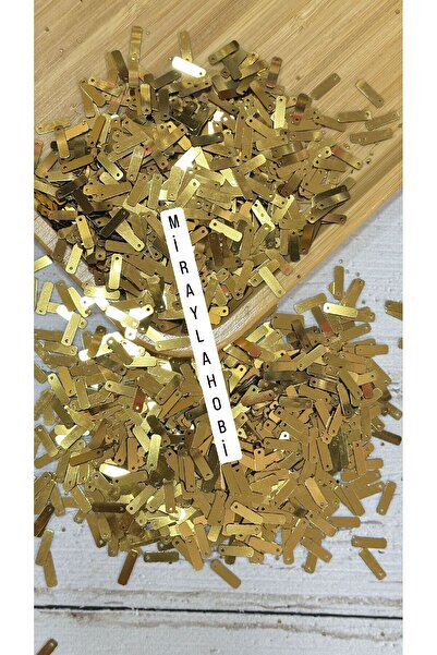 miraylahobi Dikdörtgen Pul Oya, Patik Pulu Baget Pul 25 gr Gold