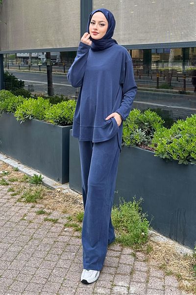 Ovn. Αθλητική φόρμα με καμπύλη λεπτομέρεια - Navy Blue