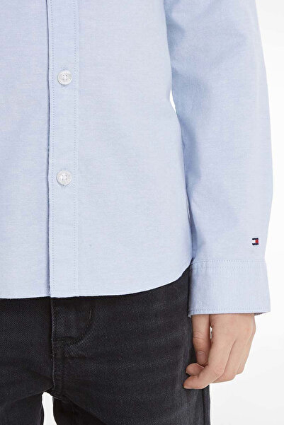 Tommy Hilfiger Camasa copii Tommy Hilfiger KB0KB08516 Albastru deschis 176 CM