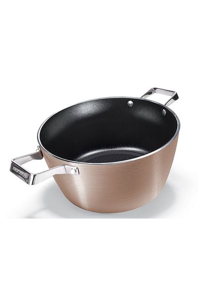 moneta Moneta Rosegold Diamond saucepan with glass lid
