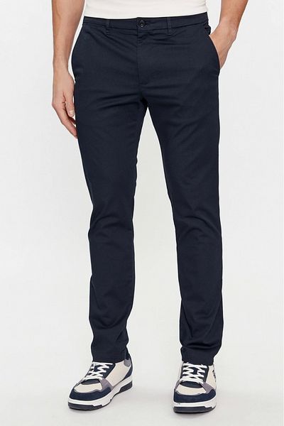 Tommy Hilfiger Pantaloni barbati Tommy Hilfiger chino Bleecker Printed Structure MW0MW28642 Bleumarin W34-L32 US