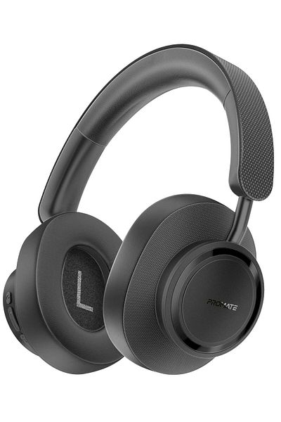 Promate Wireless Stereo Headphones with High Sound, 12 Hours Play Time, 400mAh Battery, 10m Operatin