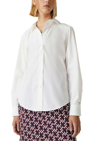 Tommy Hilfiger Camasa Tommy Hilfiger Heritage WW0WW36197 Alb 3XL INTL