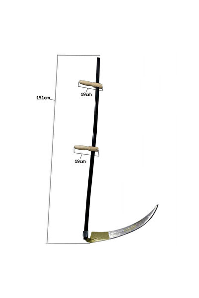 Skygo Günaş Komple Tırpan - Metal Saplı 6 Parça Set - Ahşap Elcik 70 cm