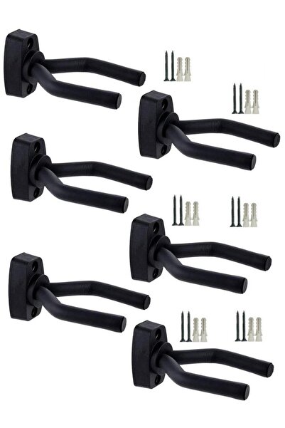 Chroma Gitar Bağlama Ukulele Duvar Askısı Standı 6 Lı Set Dübel ve Vida dahil