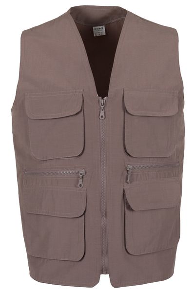 Modarar Men's Linen Vest Coffee Color Regular Fit