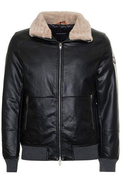 ALESSANDRO DELL'ACQUA Geaca de Piele ecologica Alessandro Dell' Acqua AD6730PM Negru S INTL