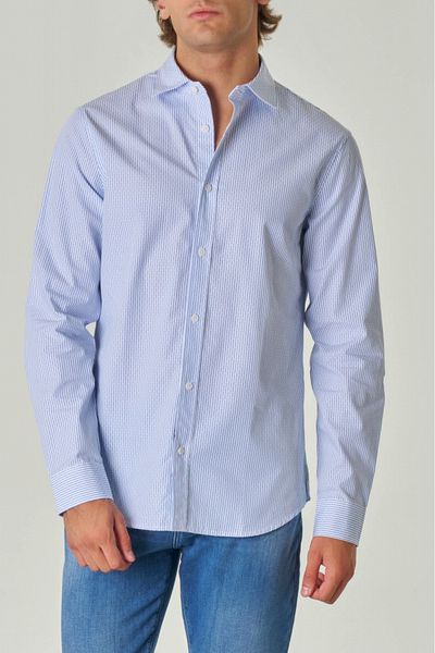 Armani Exchange Camasa barbati AE 6DZC36 Albastru deschis XL INTL