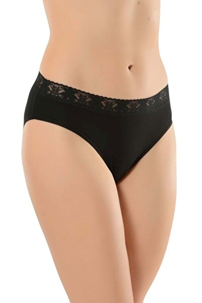 Belinay 04 Εσώρουχα με δαντέλα στη μέση Μαύρο XL