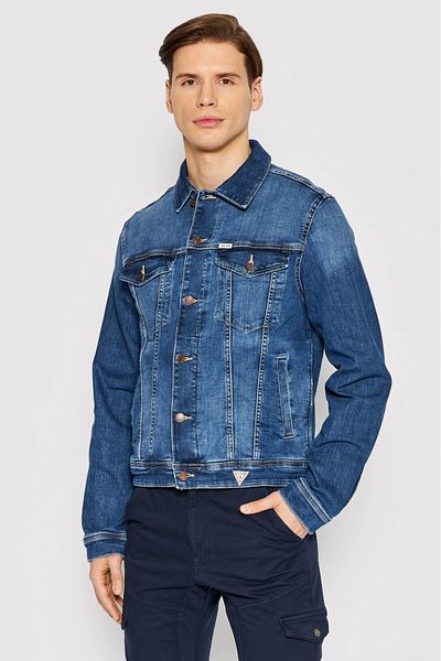 Guess Guess faded denim jacket M1YXN1 Blue M INTL