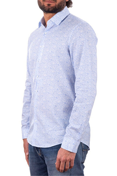 Calvin Klein Camasa cu maneca lunga CK K10K106672 Albastru 44 EU