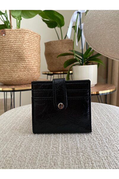 Z&M COLLECTION BAG SHOPPİNG Çıtçıt Kapamalı Parlak Rugan Cüzdan Kartlık Aksesuar