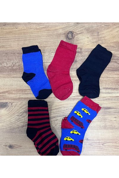 Comfort Family 5 Pack Bag Socks for Children 6-7 Years