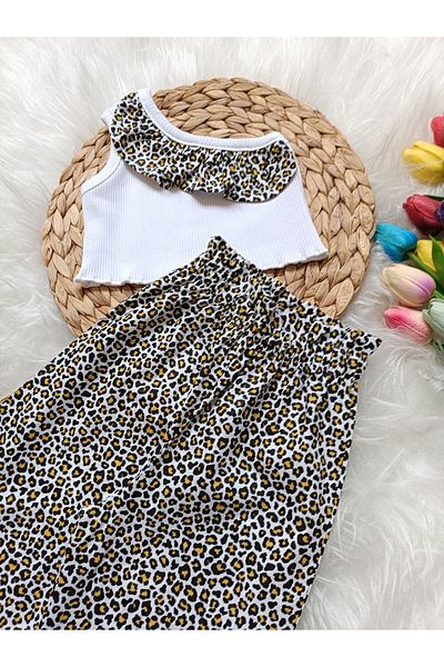 bright moon Girl's Floral Baggy Suit